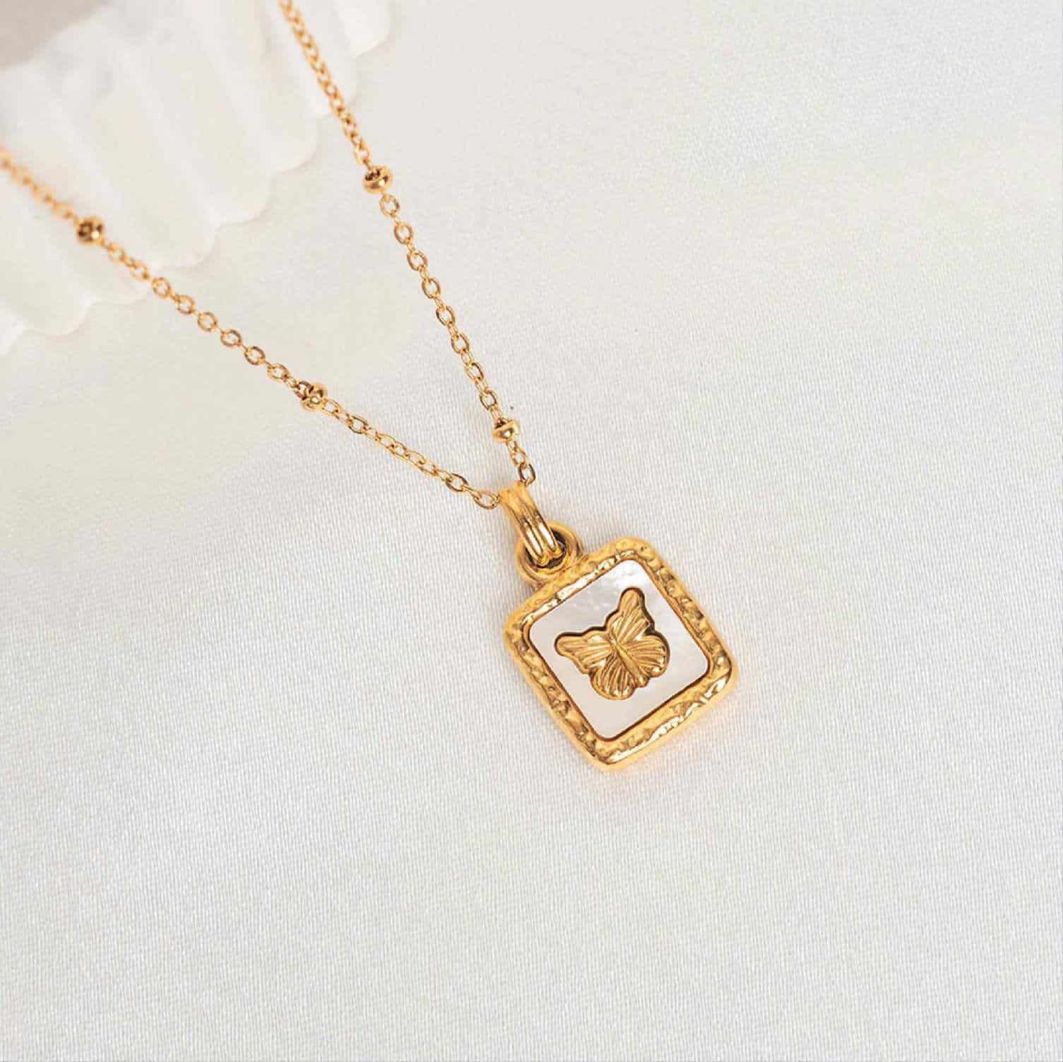 Square Butterfly Link Chain image 0