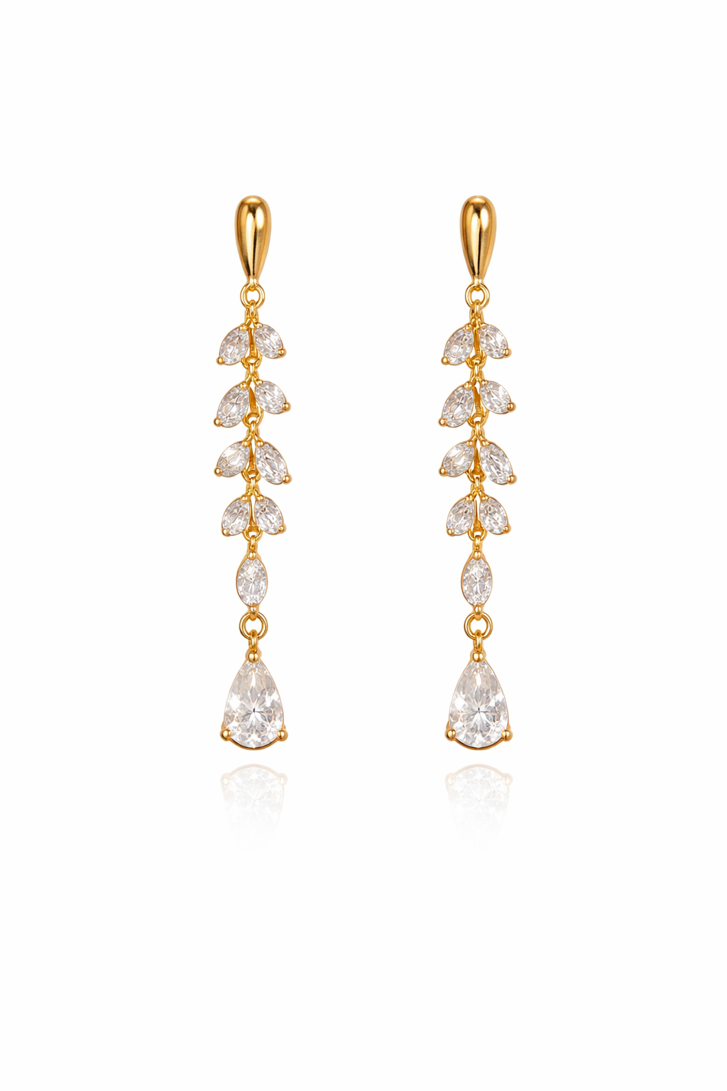 The Ivy Drop — Sterling Silver Earrings