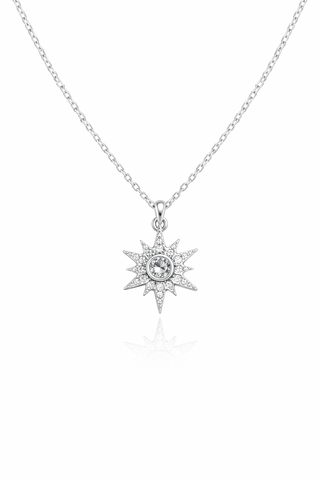 North Star Pendant – Sterling Silver Necklace