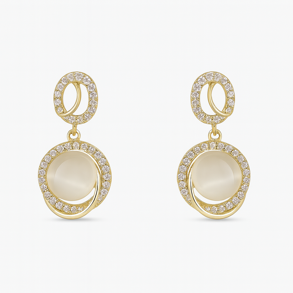 Moonstone Drop Earrings