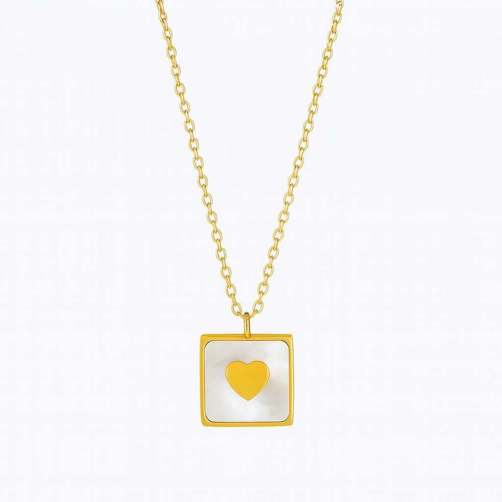 Eterna Square Heart Necklace