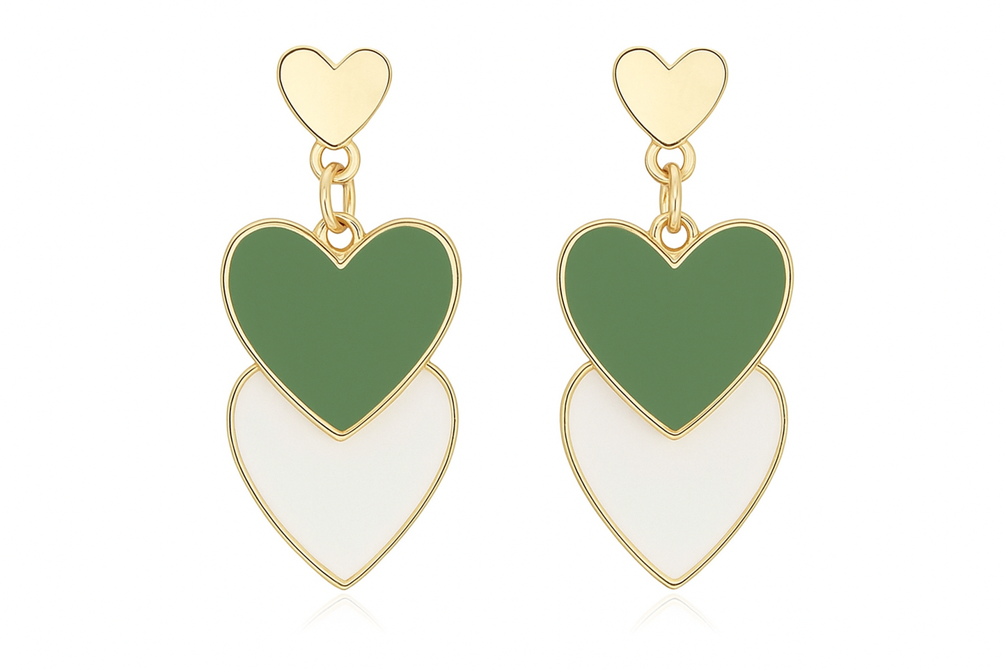 Verdora Triple Heart Earrings