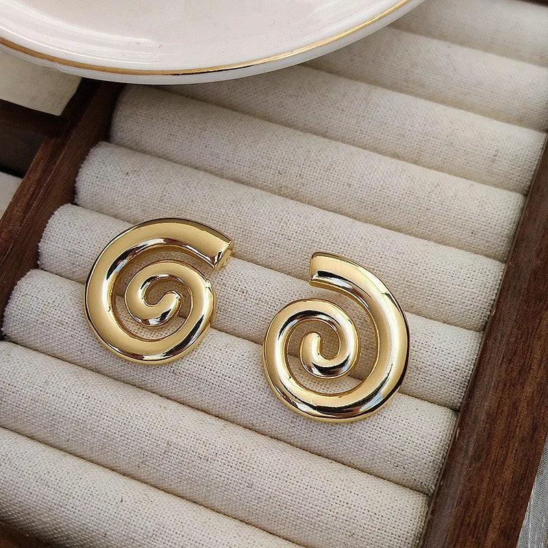 Spiral Vacation Style Earrings