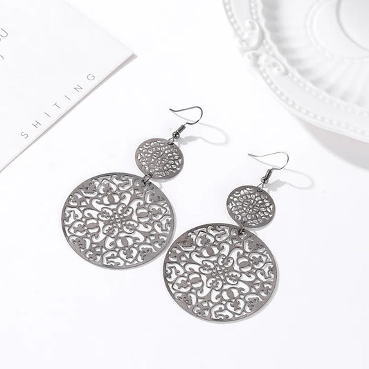 Vintage Silver Boho Earrings – Casual Everyday Elegance