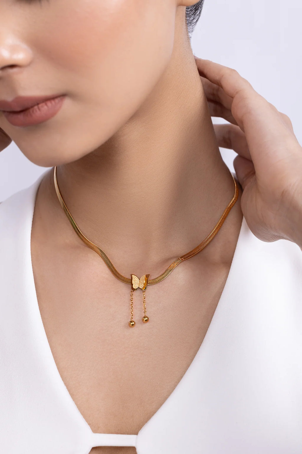 Butterfly Snake Chain Necklace