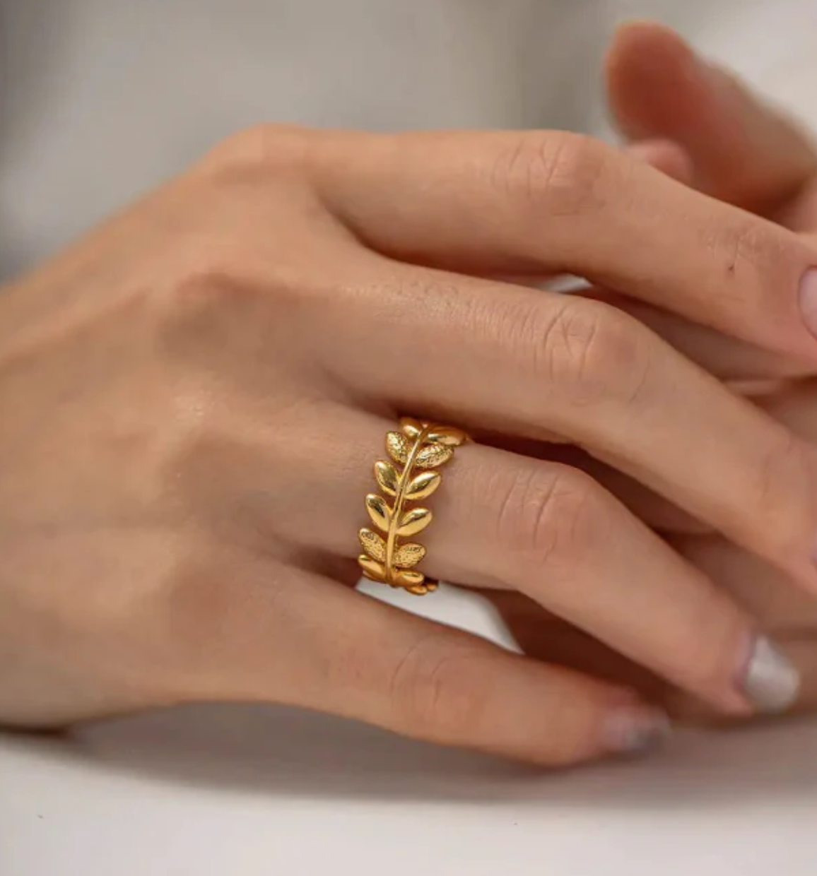 Leaf Rounded Ring image 3
