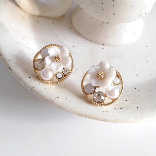 Blossom Floral Stud Earrings – Delicate Beauty, Timeless Charm image 3