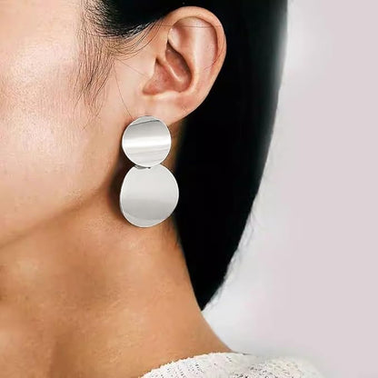 Boho Round Curved Dangle Earrings