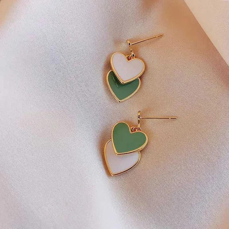 Verdora Triple Heart Earrings image 2