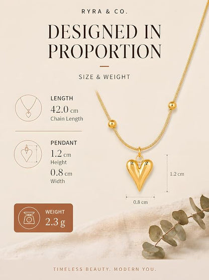 Gold-Tone Heart & Blue Pendant Necklaces