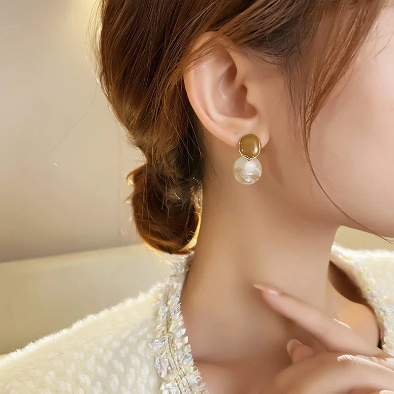 Enamel Acetic Pendant Earrings image 1