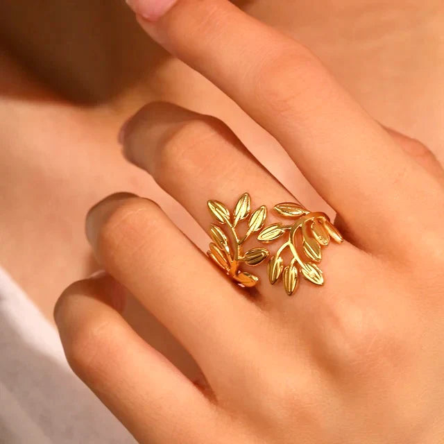 Open Leaf Adjustable Ring image 2