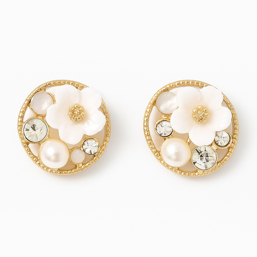 Blossom Floral Stud Earrings