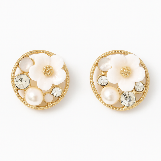 Blossom Floral Stud Earrings