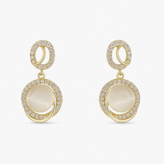 Moonstone Drop Earrings