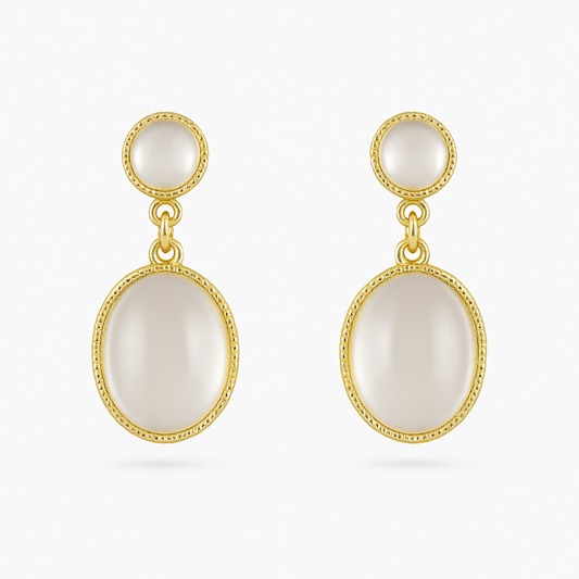 Opalia Oval Drop Earrings