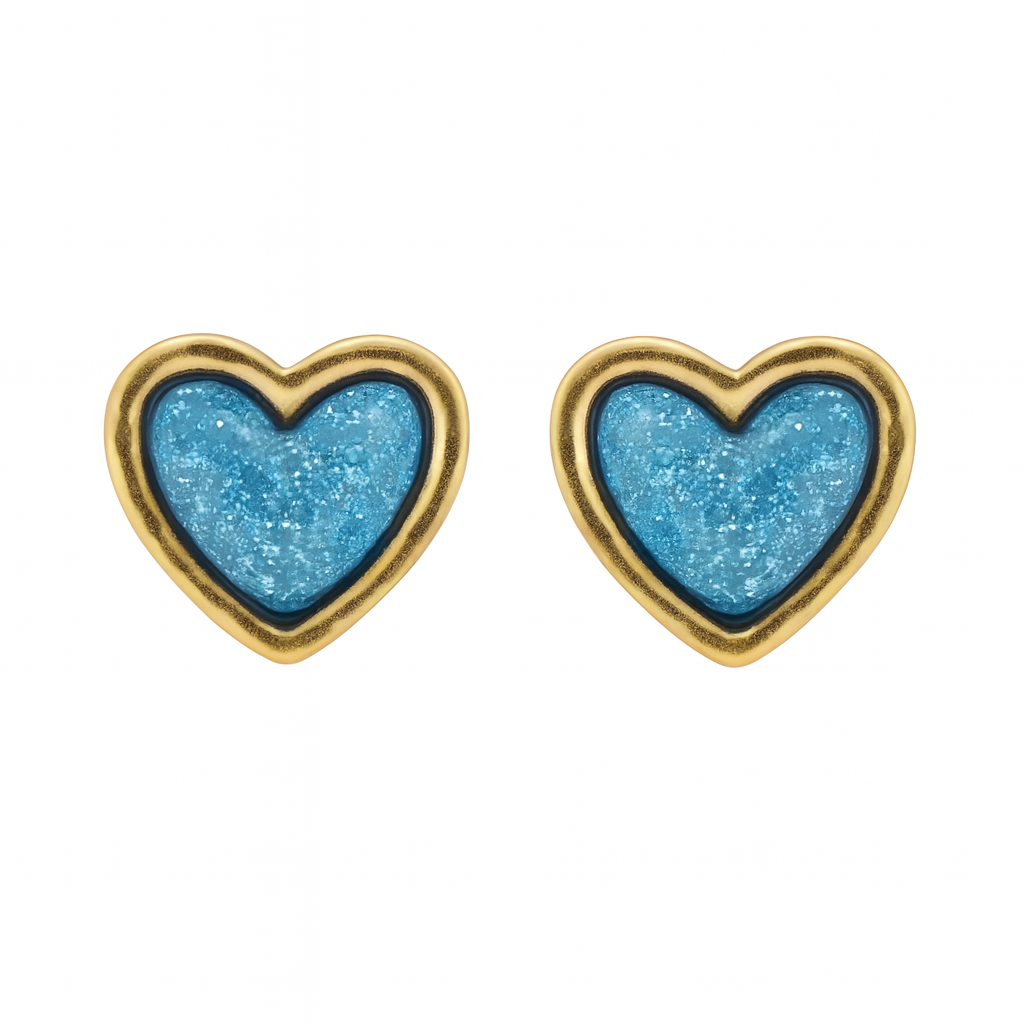 Dreamy Blue Stud Earrings