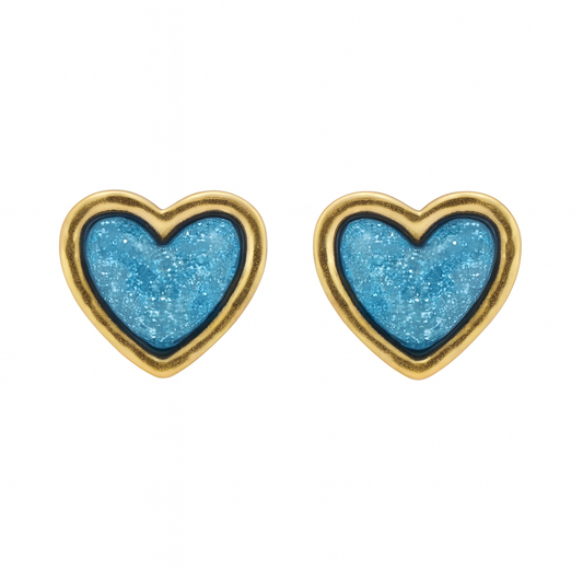 Dreamy Blue Stud Earrings