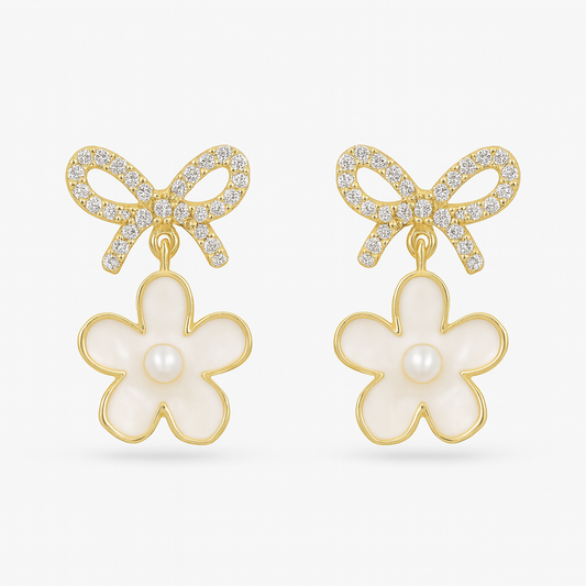 Sweet Flower Light Luxury Earrings