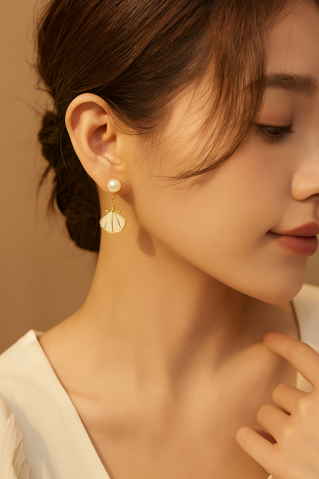 White Pearl & Sea Shell