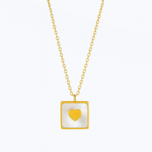 Eterna Square Heart Necklace