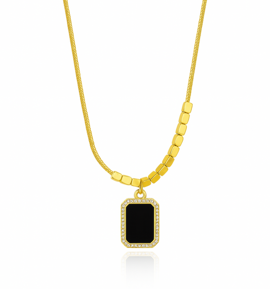 Black Cubic Zirconia Chain