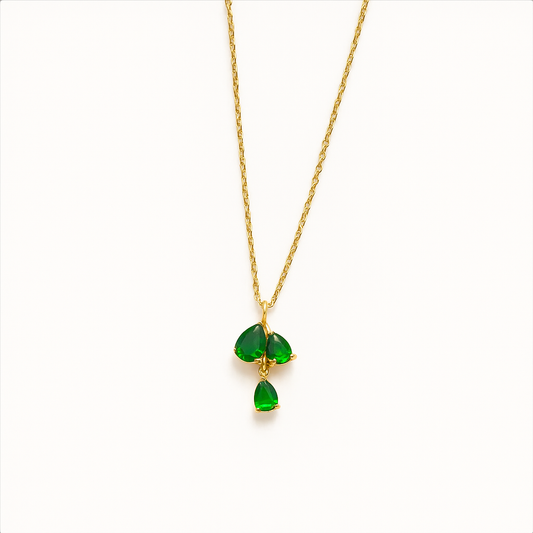 Toi et Moi Green Pendant