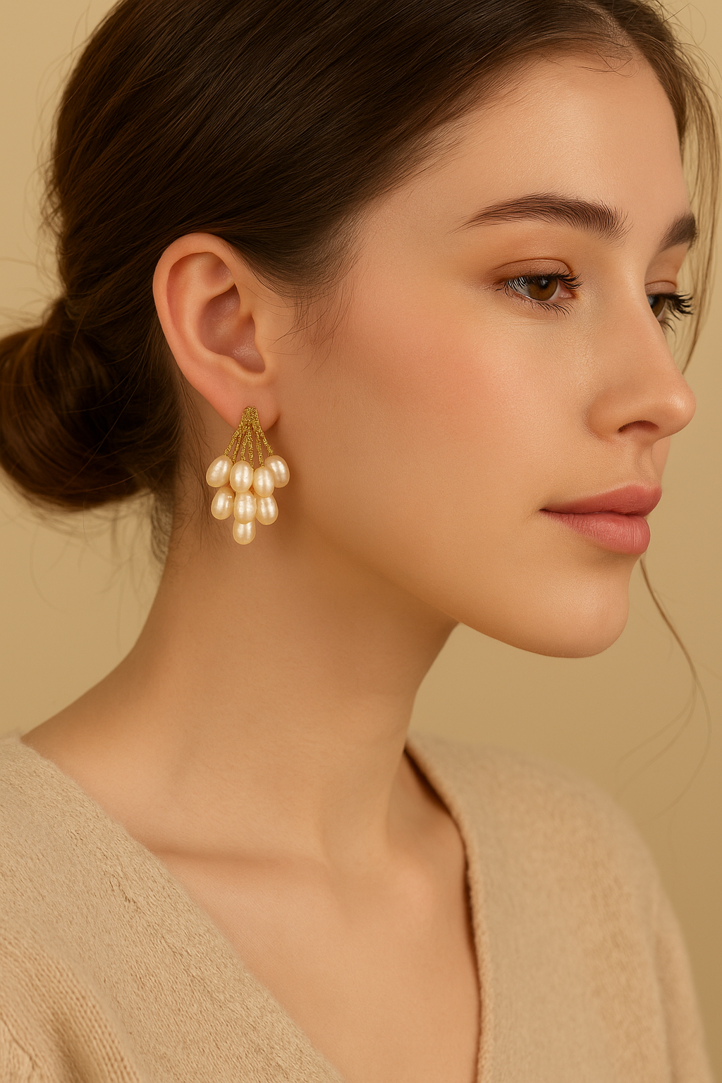 Korean Style Dangling Pearl