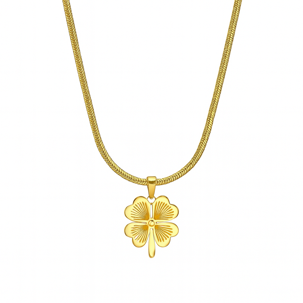 Lucky Leaf Pendant Necklace