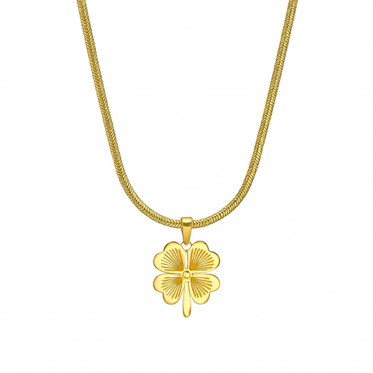 Lucky Leaf Pendant Necklace