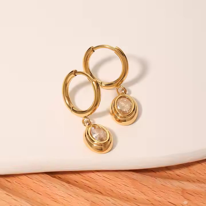 Round Hoop Earrings