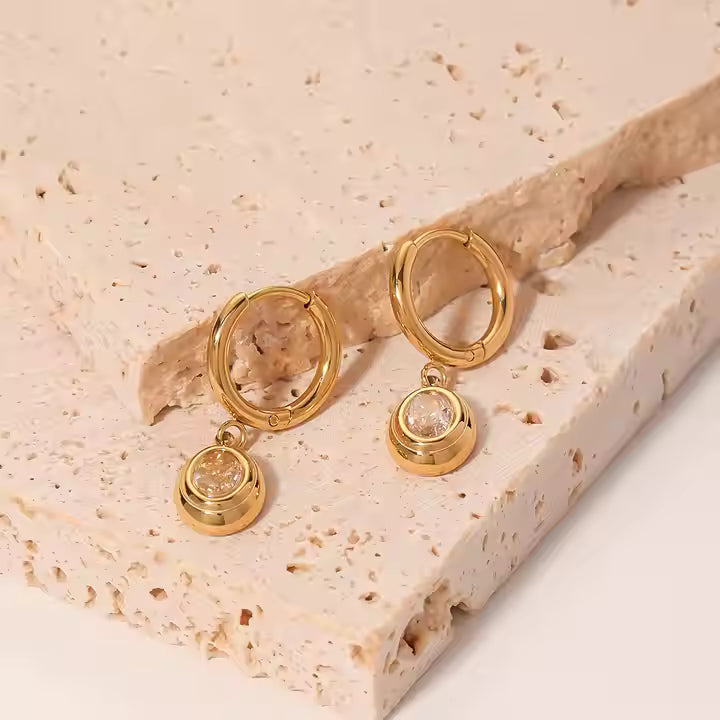 Round Hoop Earrings
