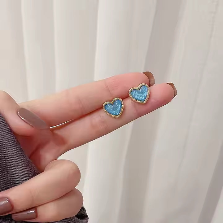 Dreamy Blue Stud Earrings
