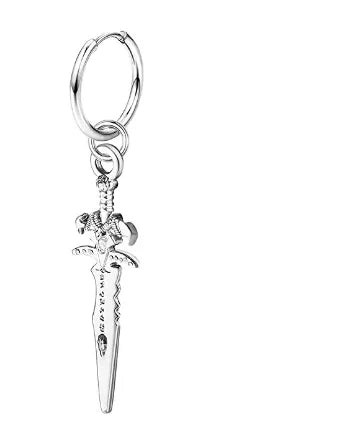 Punk Feather Drop Earrings