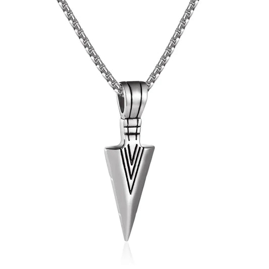 Punk Geometric Stoving Varnish Pendant Necklace