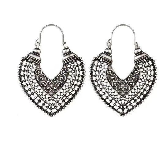 Elegant Retro Ethnic Earrings – Timeless Statement Design