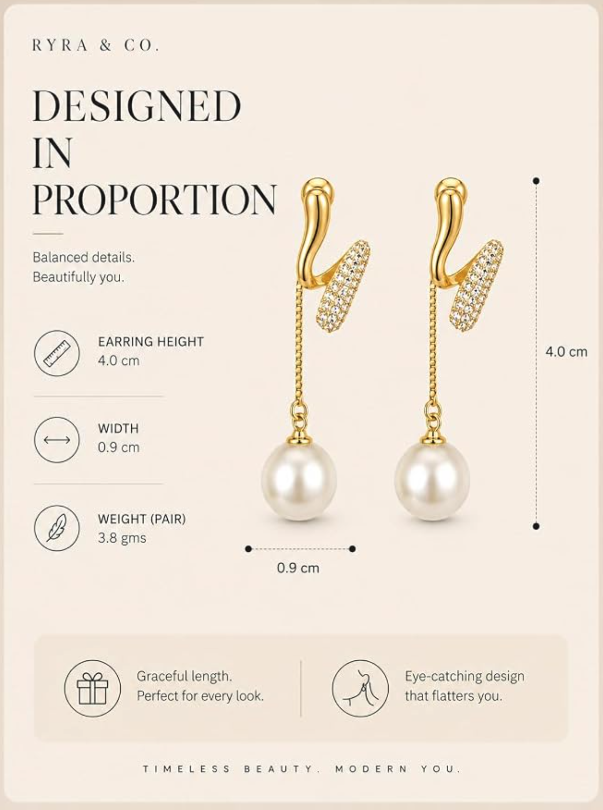 Long Tassel Pearl Earrings