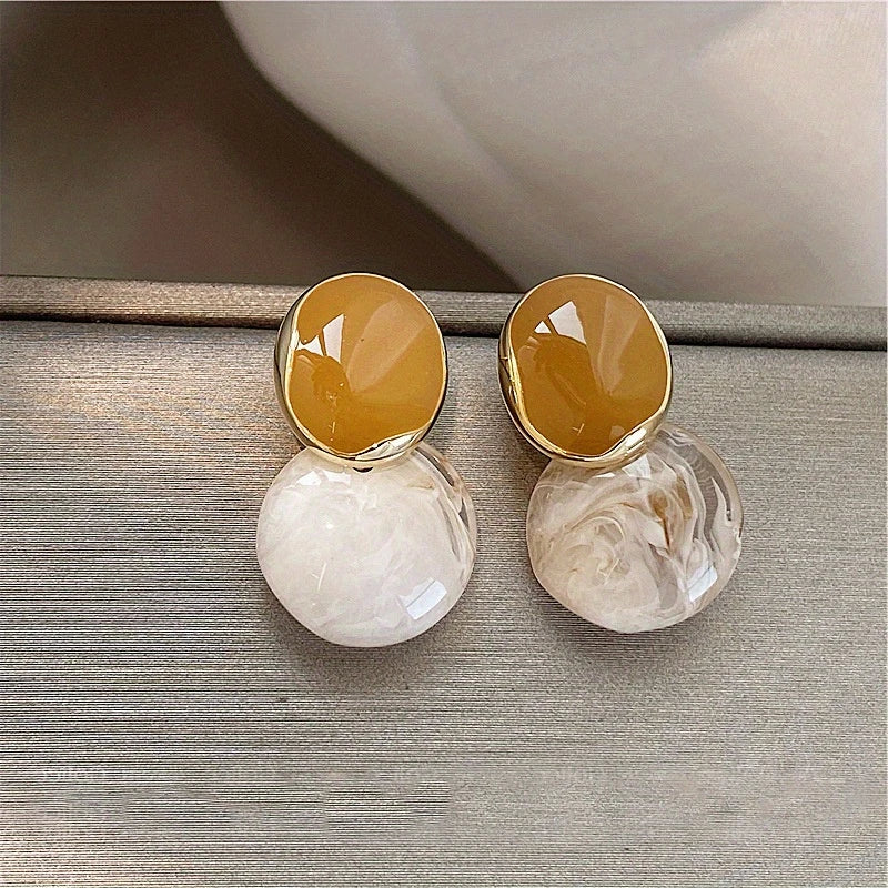 Enamel Acetic Pendant Earrings image 2