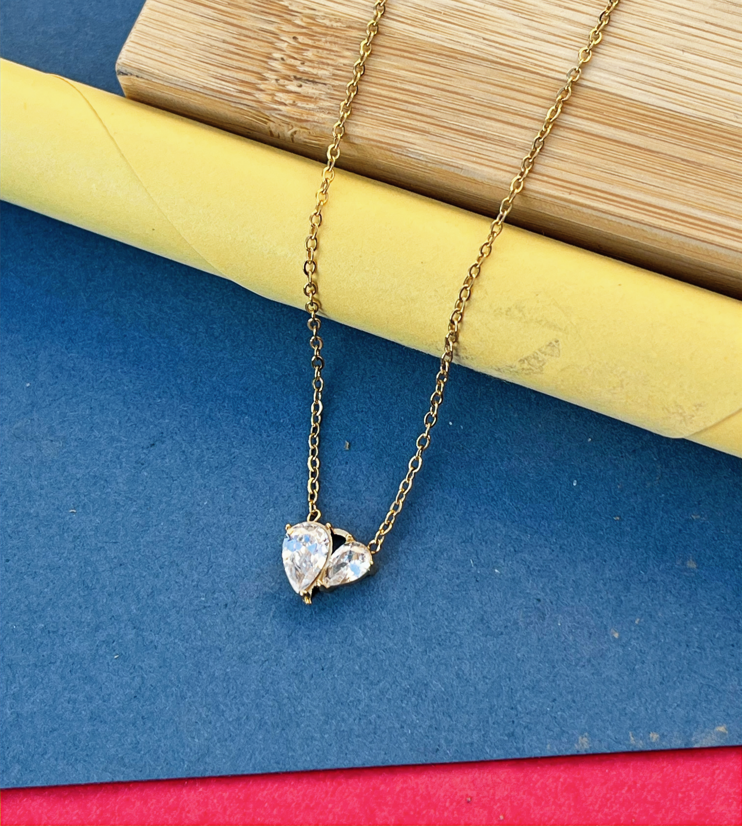The Toi et Moi Pendant (White) image 0