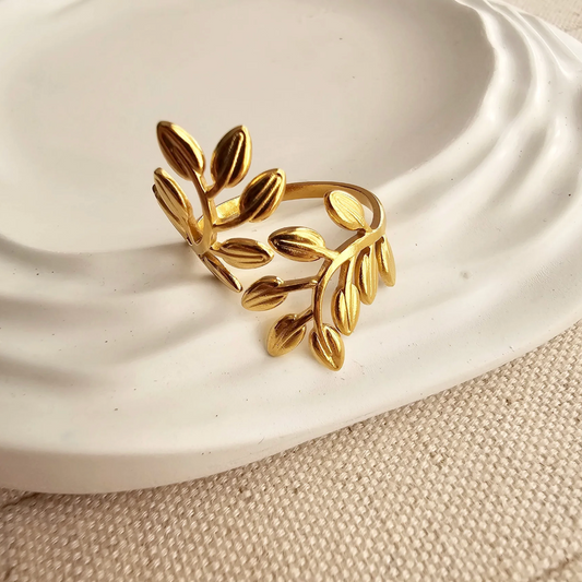 Open Leaf Adjustable Ring image 0