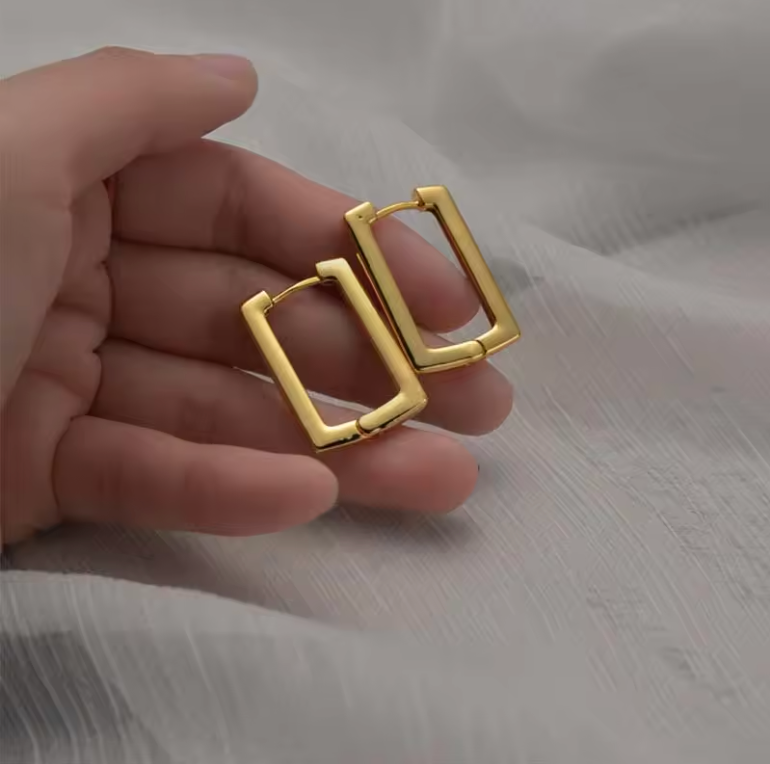 Rectangle Statement ear cuffs image 3