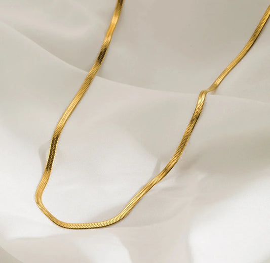 Thick Gold-Plated Minimal Chain image 0