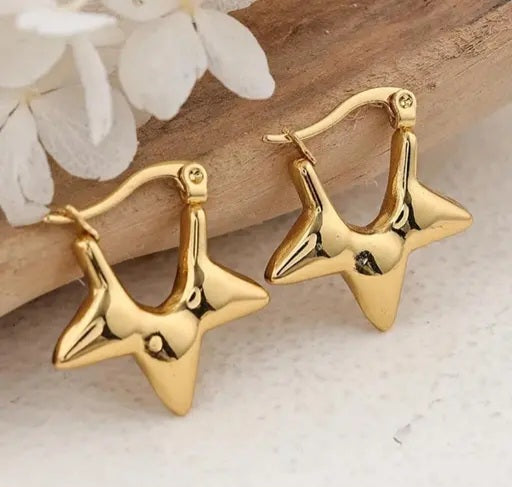 Minimalist Star Earrings
